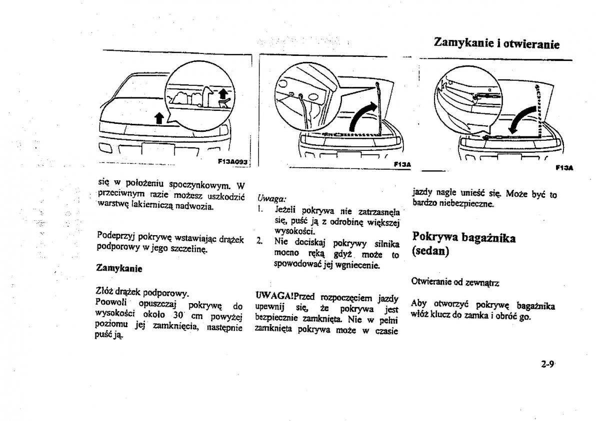 Mitsubishi Galant VIII 8 instrukcja obslugi / page 21