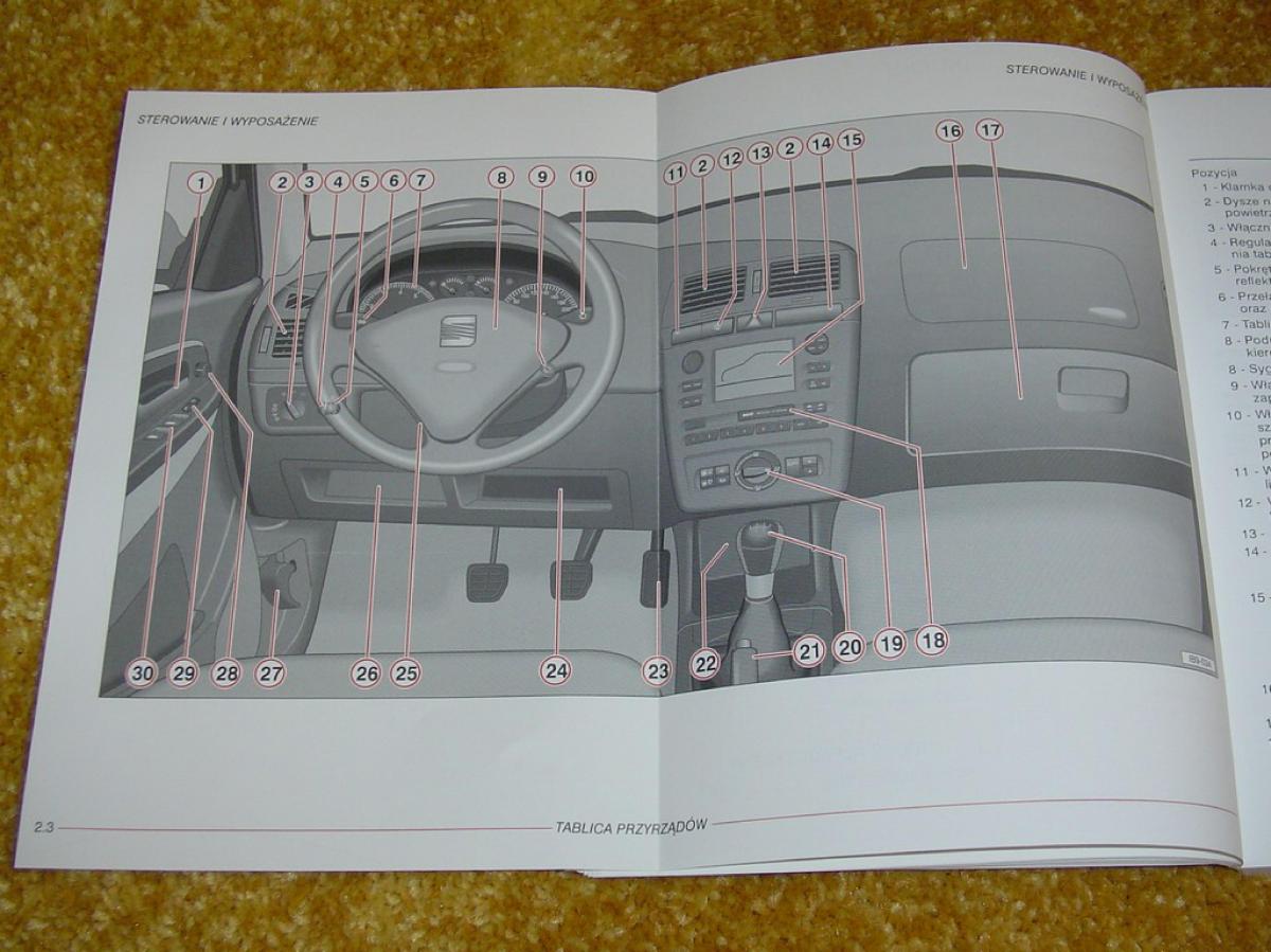 Seat Ibiza II 2 FL instrukcja obslugi / page 20