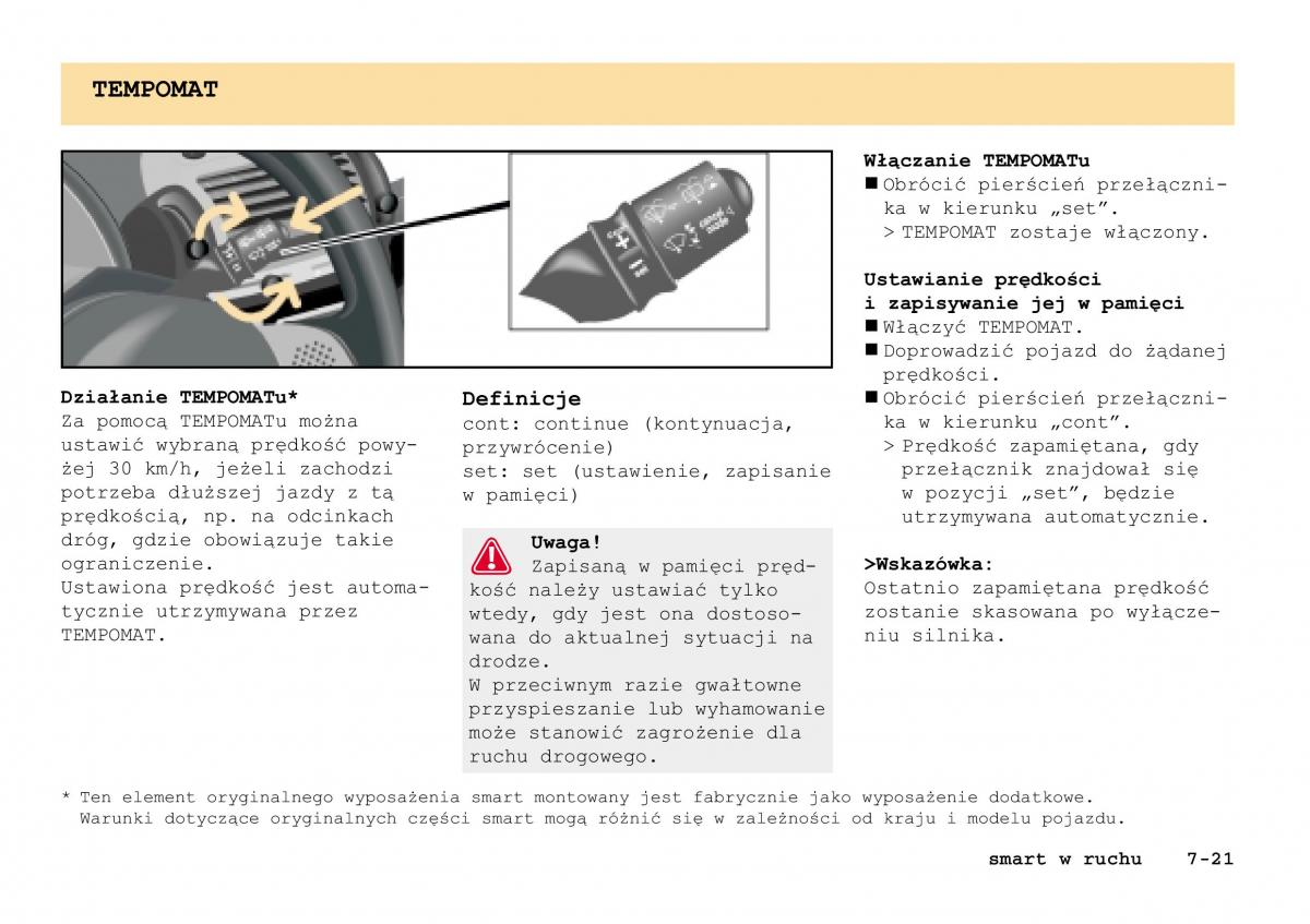 Smart Fortwo I 1 City instrukcja obslugi / page 154