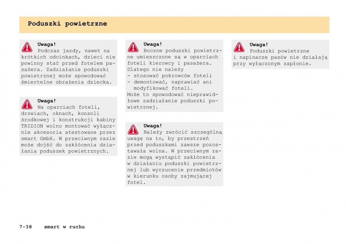 Smart Fortwo I 1 City instrukcja obslugi / page 171