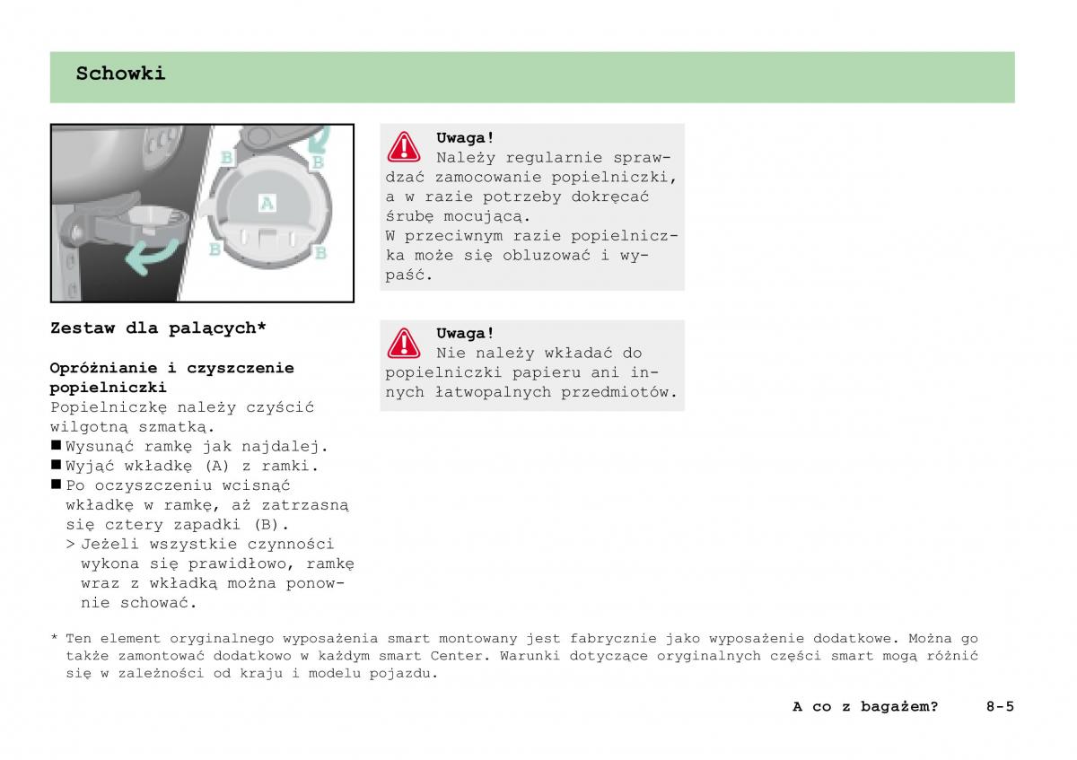 Smart Fortwo I 1 City instrukcja obslugi / page 176