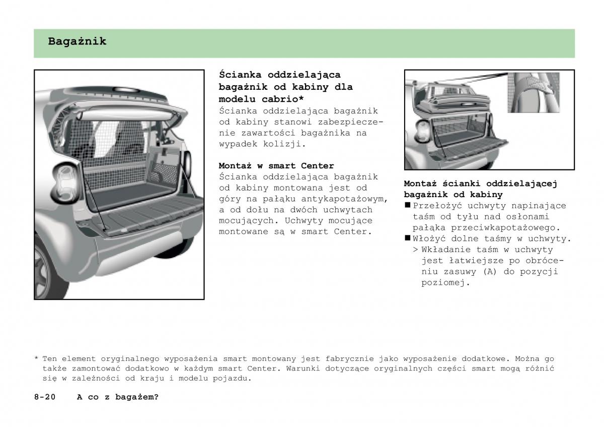 Smart Fortwo I 1 City instrukcja obslugi / page 191