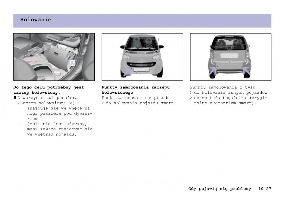 Smart Fortwo I 1 City instrukcja obslugi / page 246