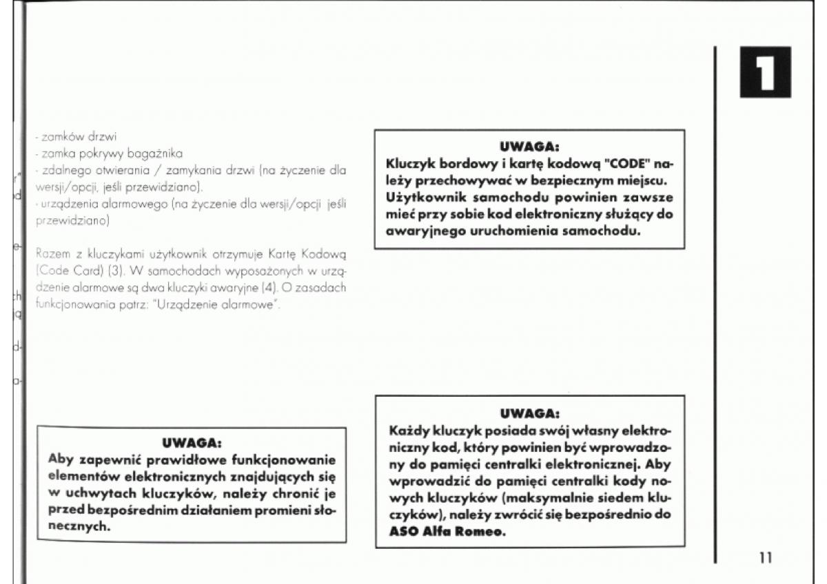 manual  Alfa Romeo 145 146 instrukcja / page 13