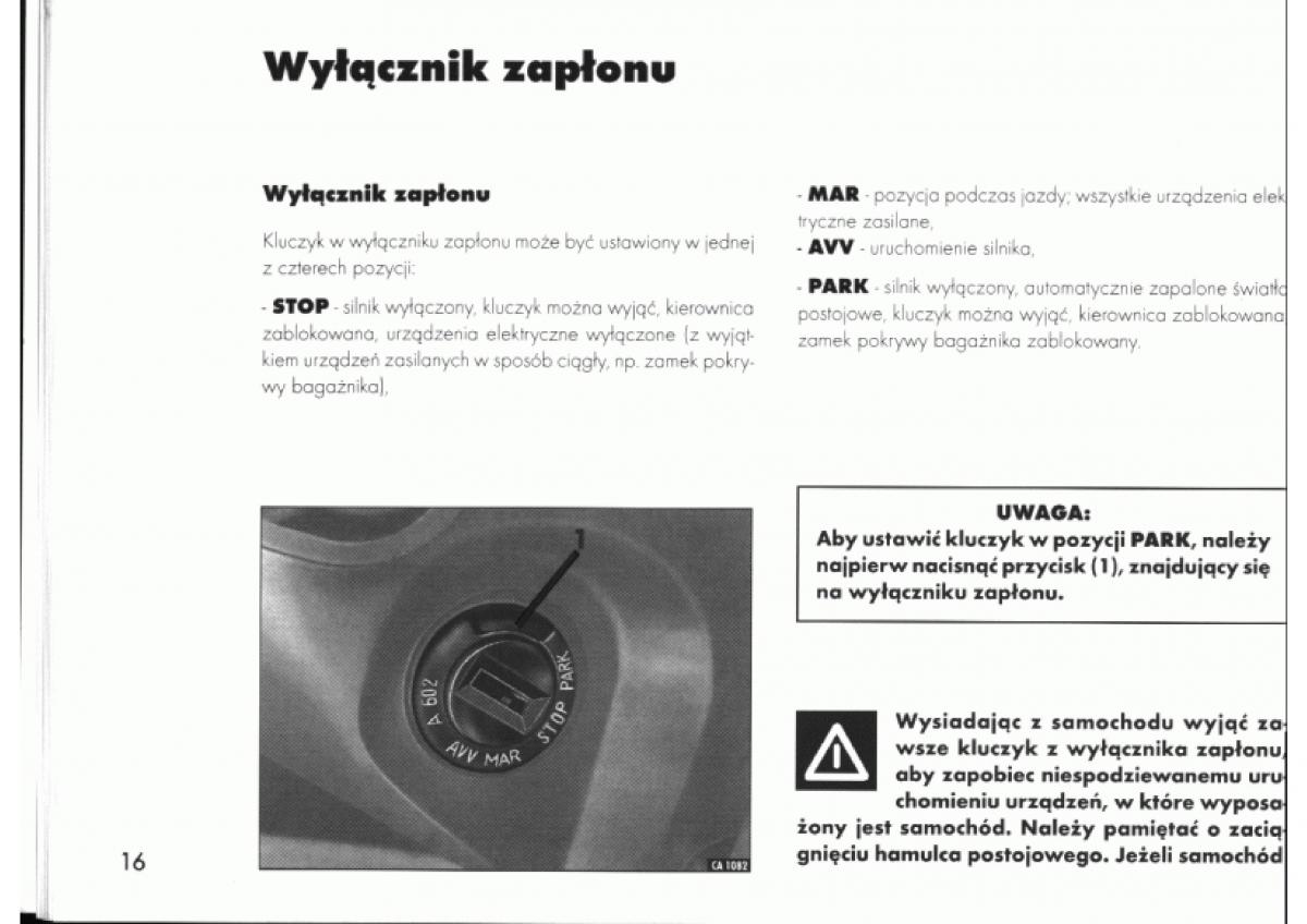 Alfa Romeo 145 146 instrukcja obslugi / page 18