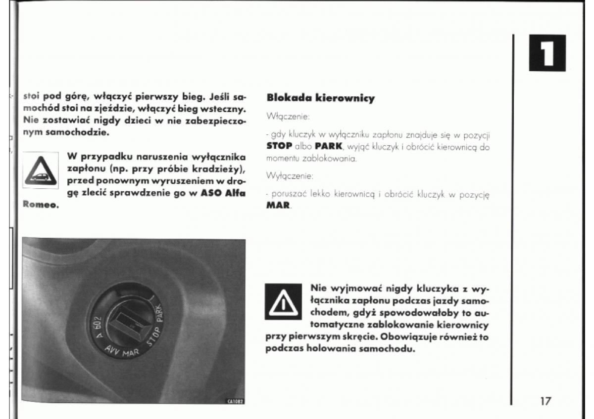 Alfa Romeo 145 146 instrukcja obslugi / page 19