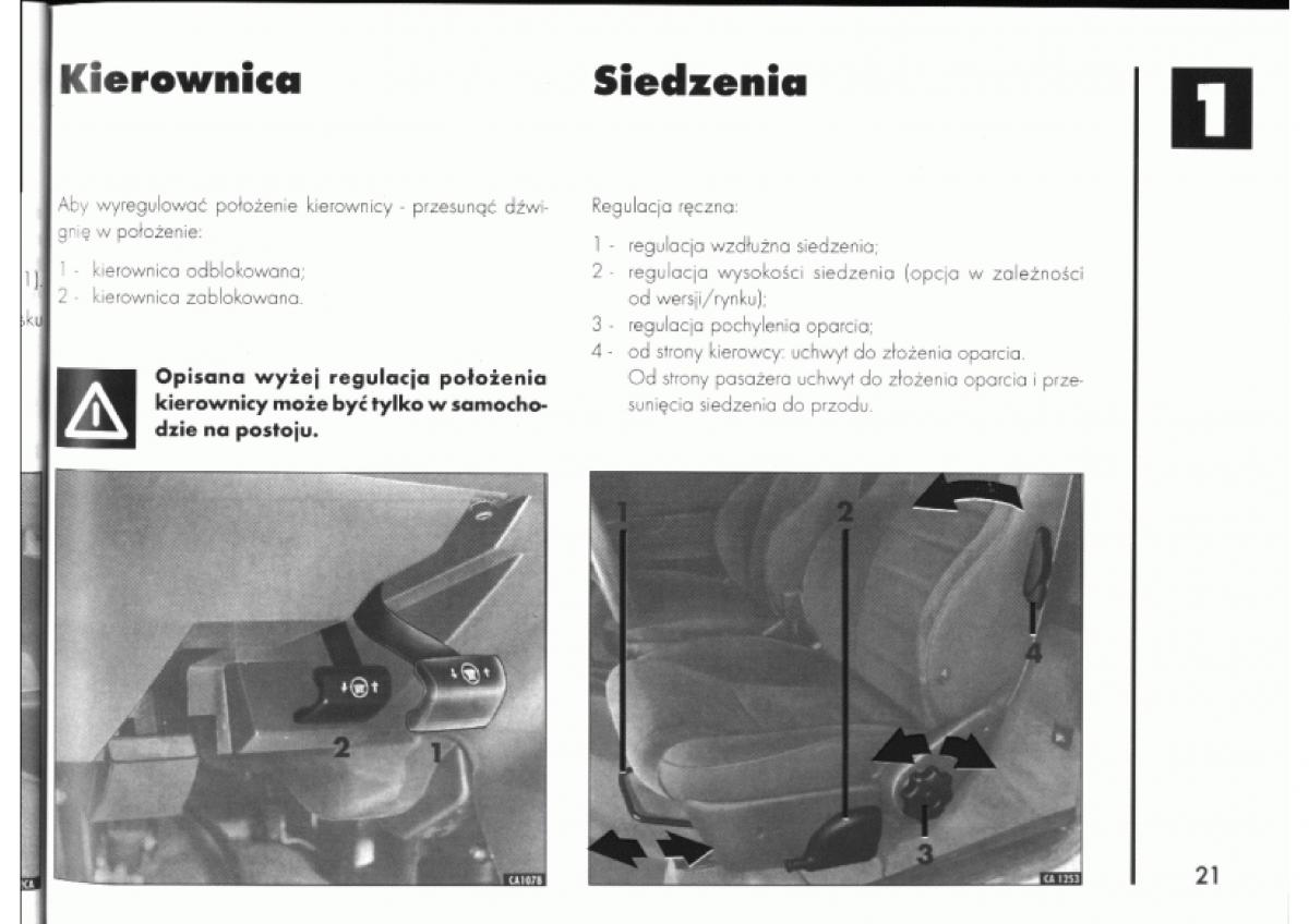 manual  Alfa Romeo 145 146 instrukcja / page 21