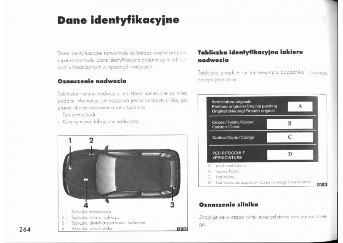 Alfa Romeo 145 146 instrukcja obslugi / page 260