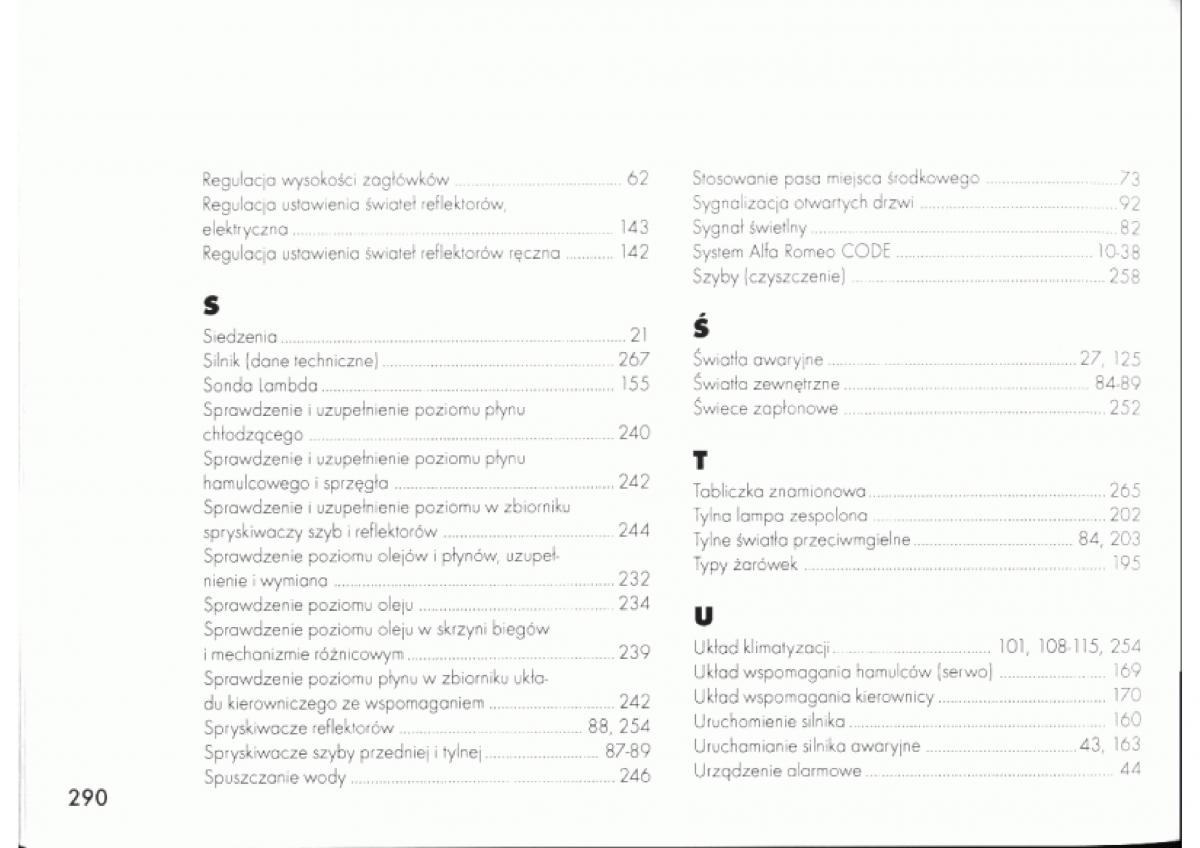 Alfa Romeo 145 146 instrukcja obslugi / page 285