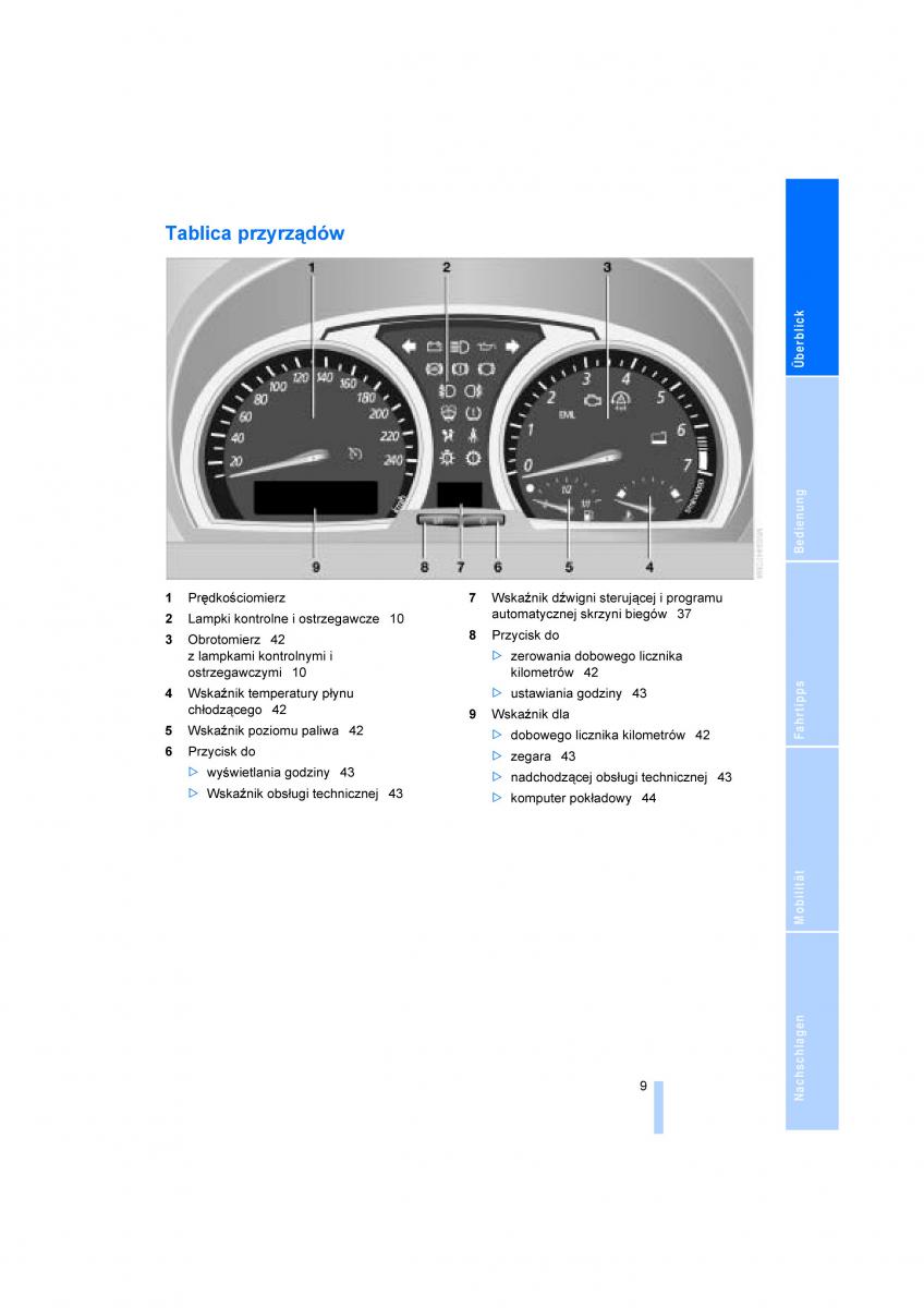 BMW X3 E83 instrukcja obslugi / page 11