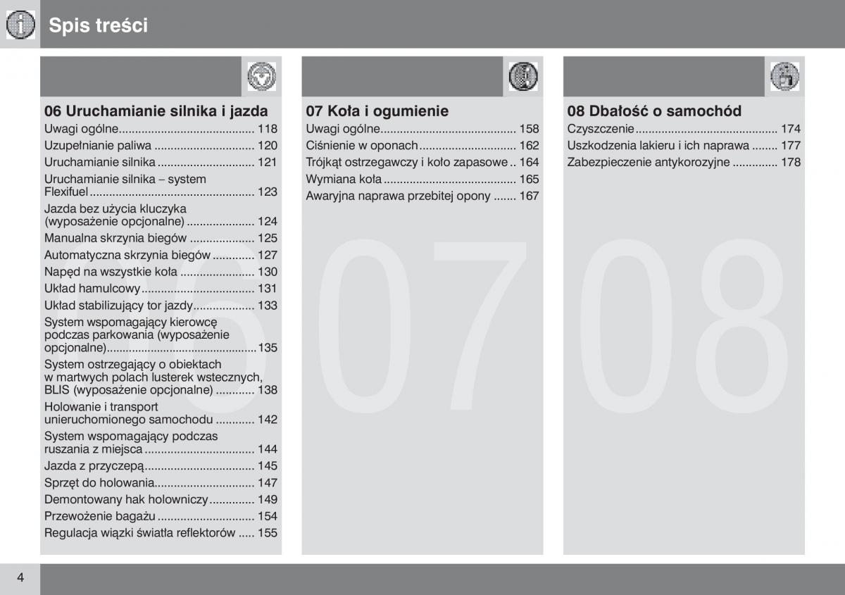 Volvo V50 instrukcja obslugi / page 5