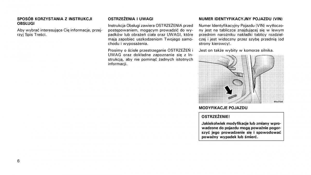 manual  Chrysler PT Cruiser instrukcja / page 7