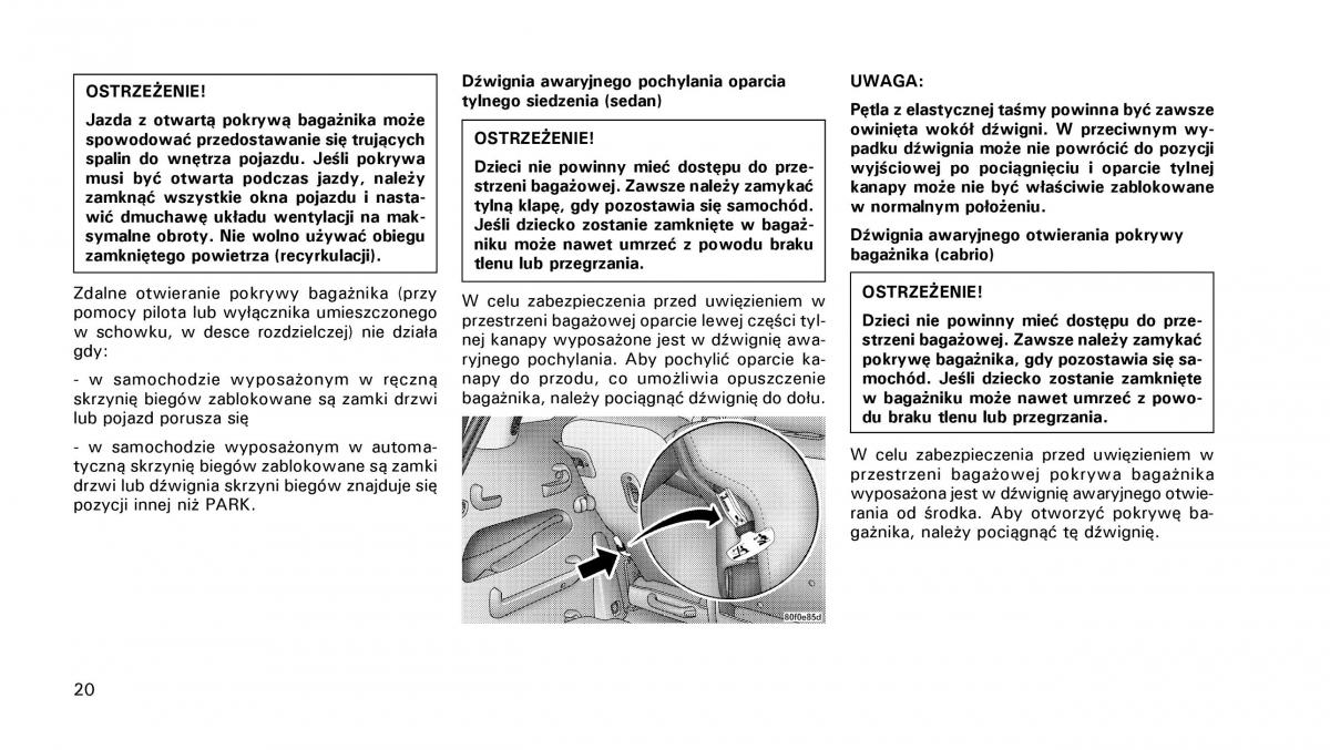 manual  Chrysler PT Cruiser instrukcja / page 21