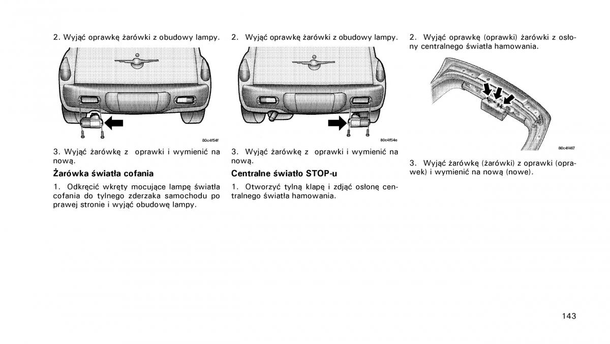 Chrysler PT Cruiser instrukcja obslugi / page 144