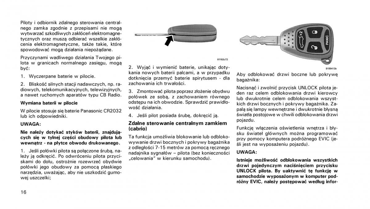 Chrysler PT Cruiser instrukcja obslugi / page 17