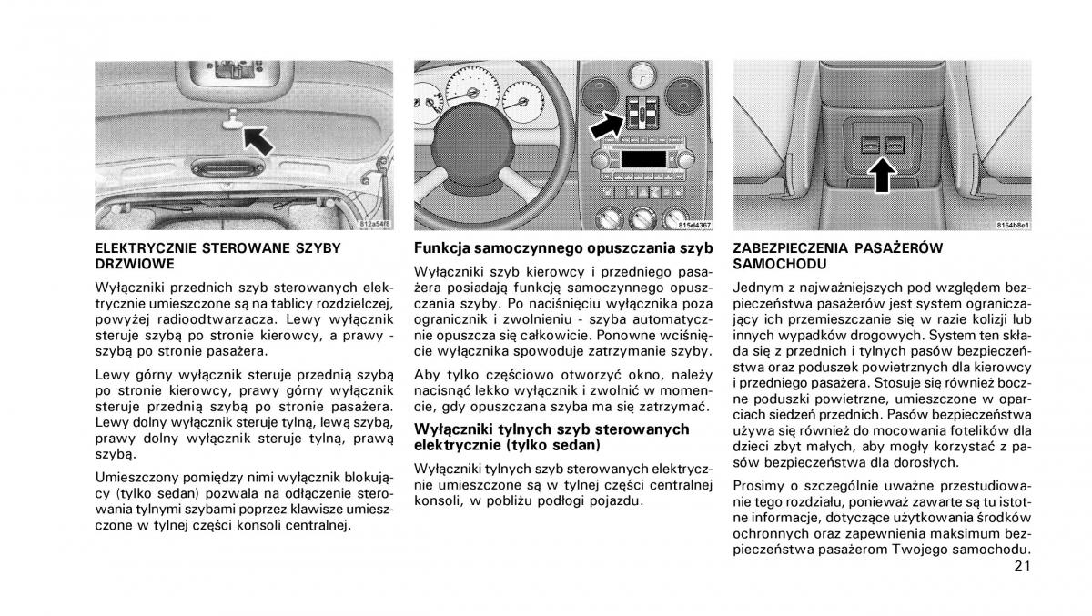 Chrysler PT Cruiser instrukcja obslugi / page 22