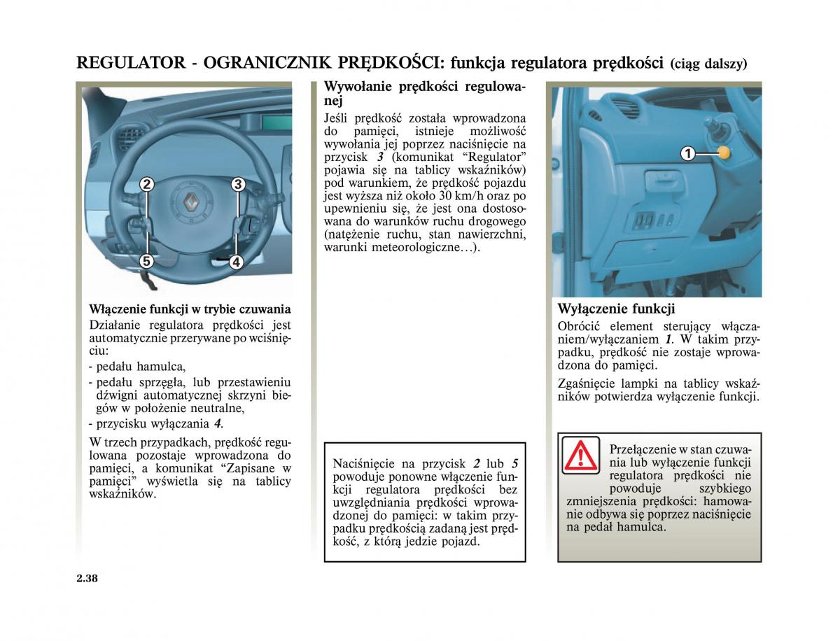 Renault Scenic II 2 Grand Scenic instrukcja obslugi / page 132