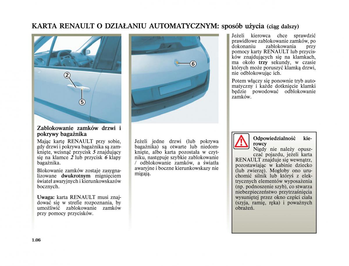 Renault Scenic II 2 Grand Scenic instrukcja obslugi / page 18
