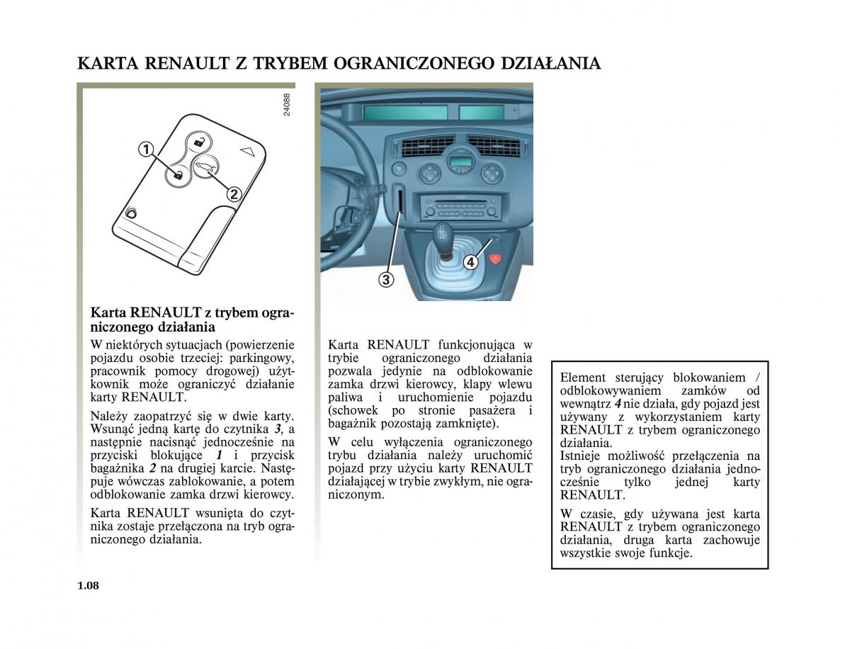 Renault Scenic II 2 Grand Scenic instrukcja obslugi / page 20