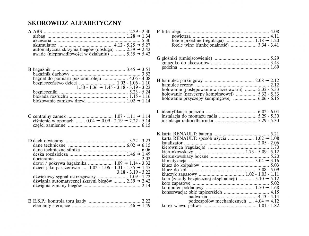 instrukcja obslugi  Renault Scenic II 2 Grand Scenic instrukcja / page 264