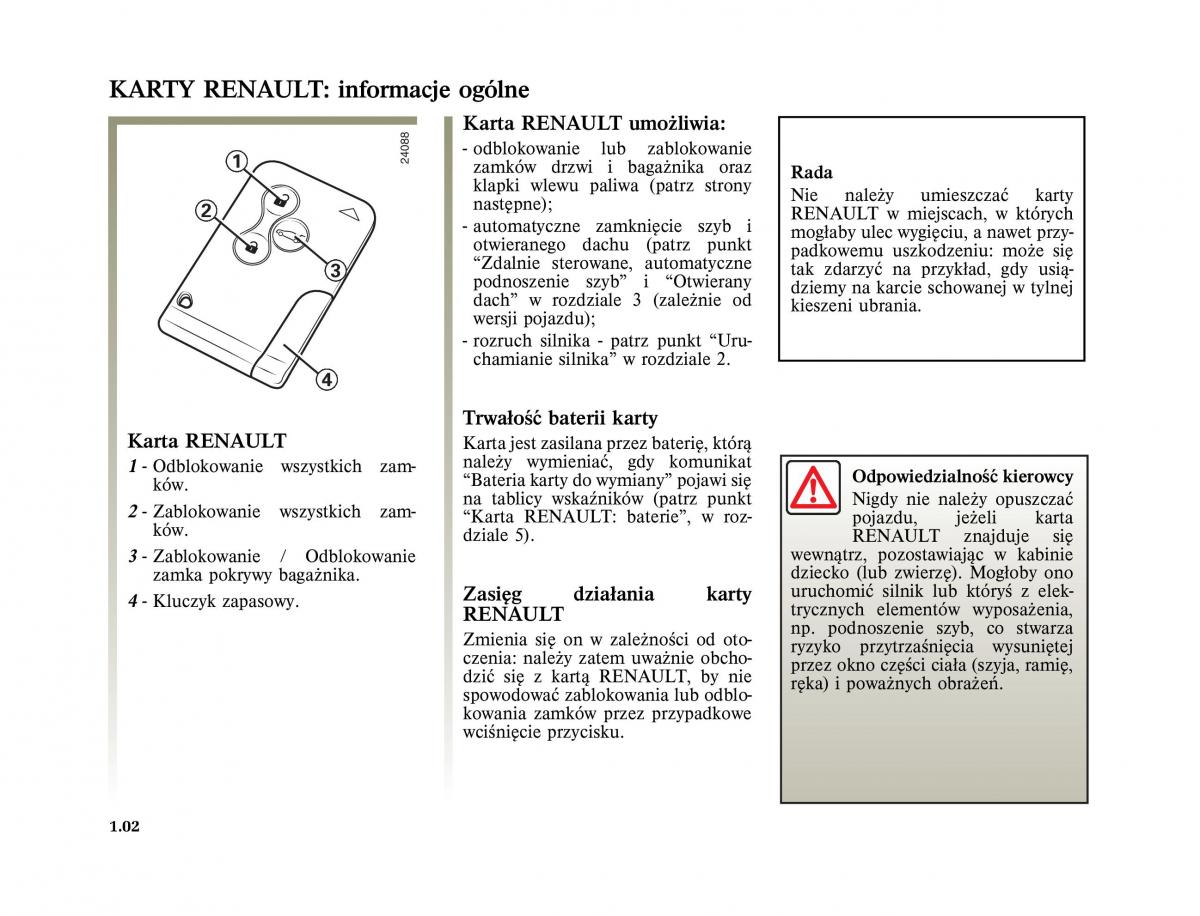 instrukcja obslugi  Renault Scenic II 2 Grand Scenic instrukcja / page 14