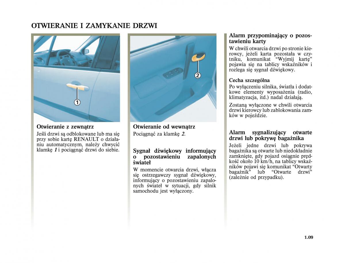 instrukcja obslugi  Renault Scenic II 2 Grand Scenic instrukcja / page 21