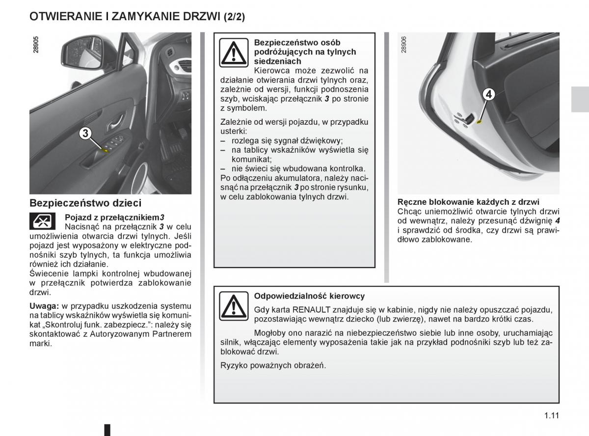 Renault Scenic III 3 instrukcja obslugi / page 17