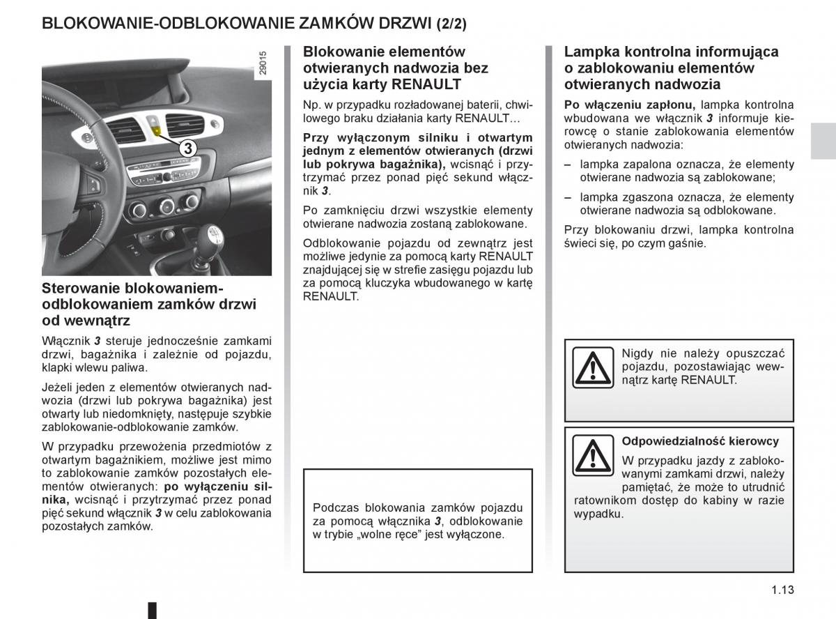 Renault Scenic III 3 instrukcja obslugi / page 19