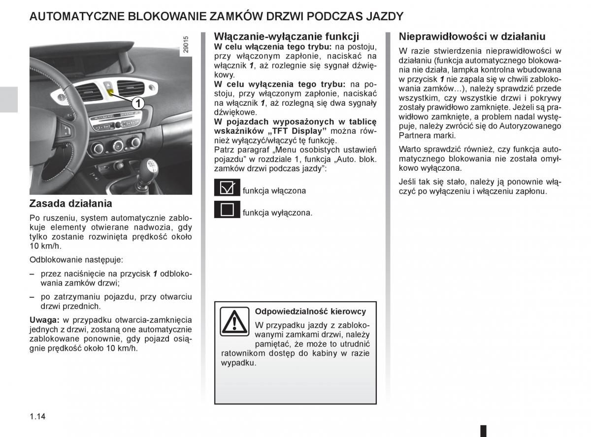 Renault Scenic III 3 instrukcja obslugi / page 20