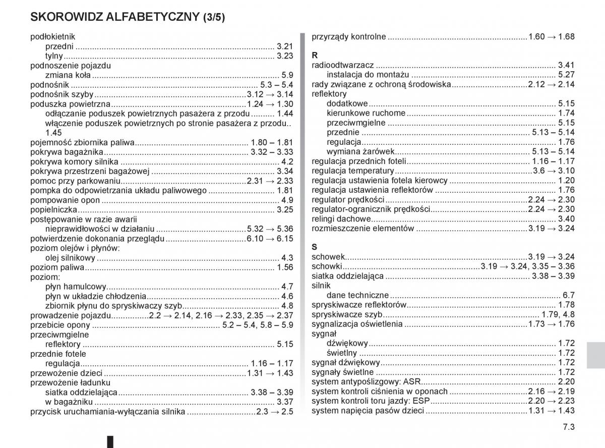 Renault Scenic III 3 instrukcja obslugi / page 243