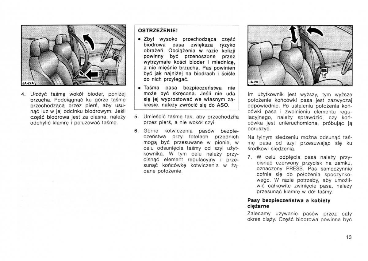 manual  Dodge Stratus I 1 instrukcja / page 12