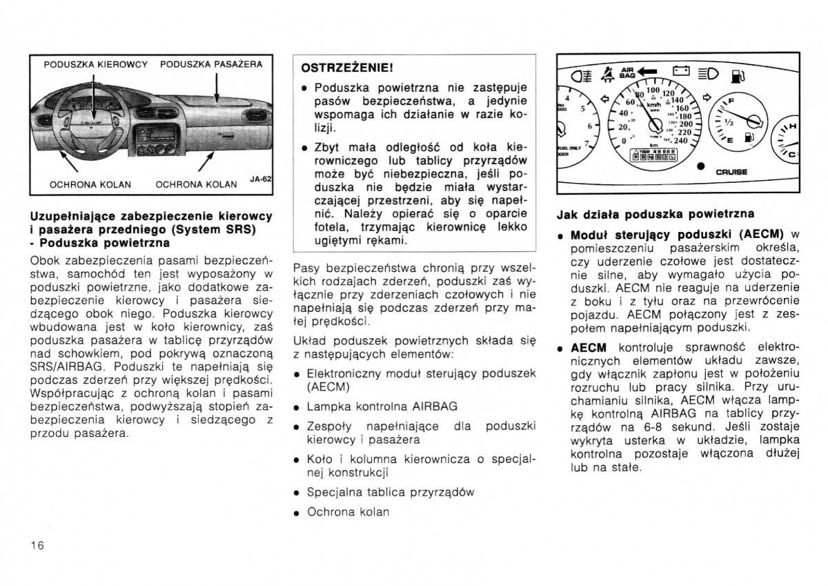 Dodge Stratus I 1 instrukcja obslugi / page 15