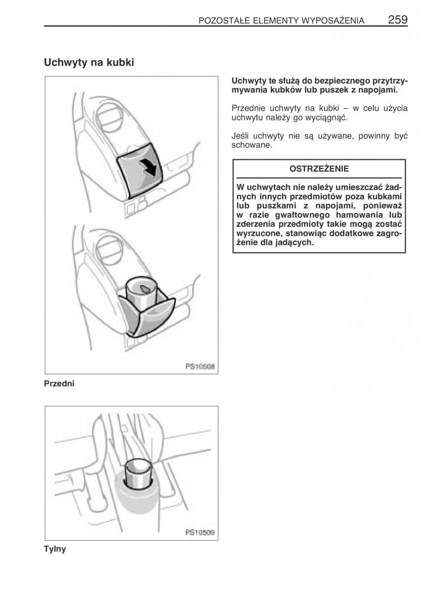manual Toyota Yaris Toyota Yaris II 2 instrukcja / page 270