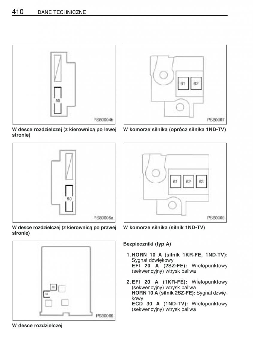 Toyota Yaris II 2 instrukcja obslugi / page 421