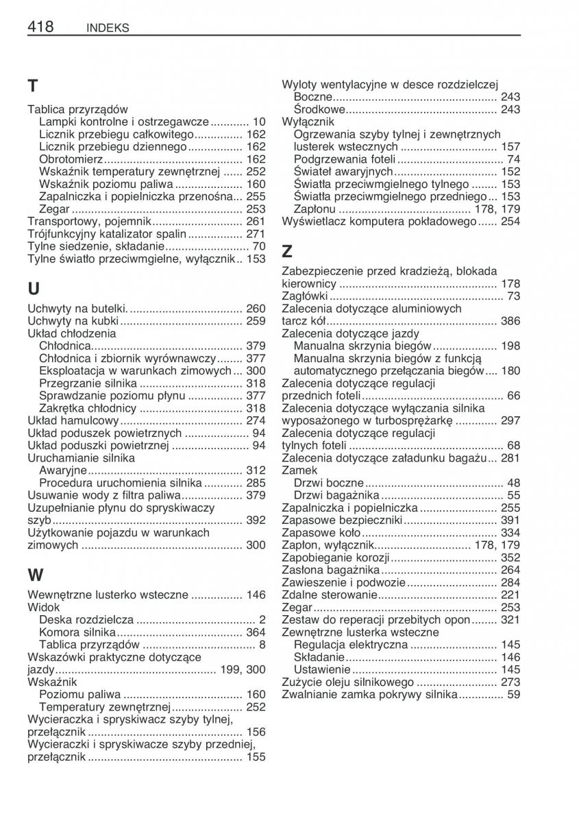 Toyota Yaris II 2 instrukcja obslugi / page 429