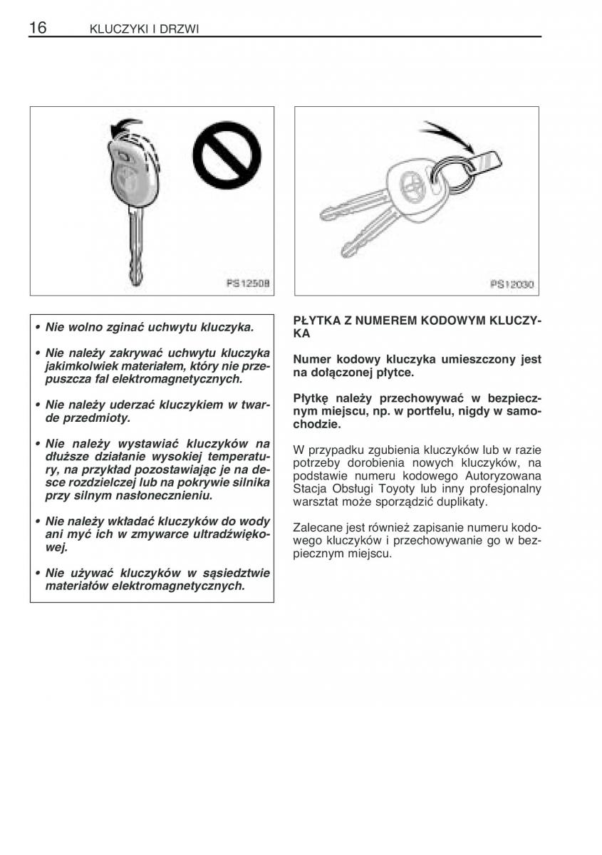 Toyota Yaris II 2 instrukcja obslugi page 27 pdf