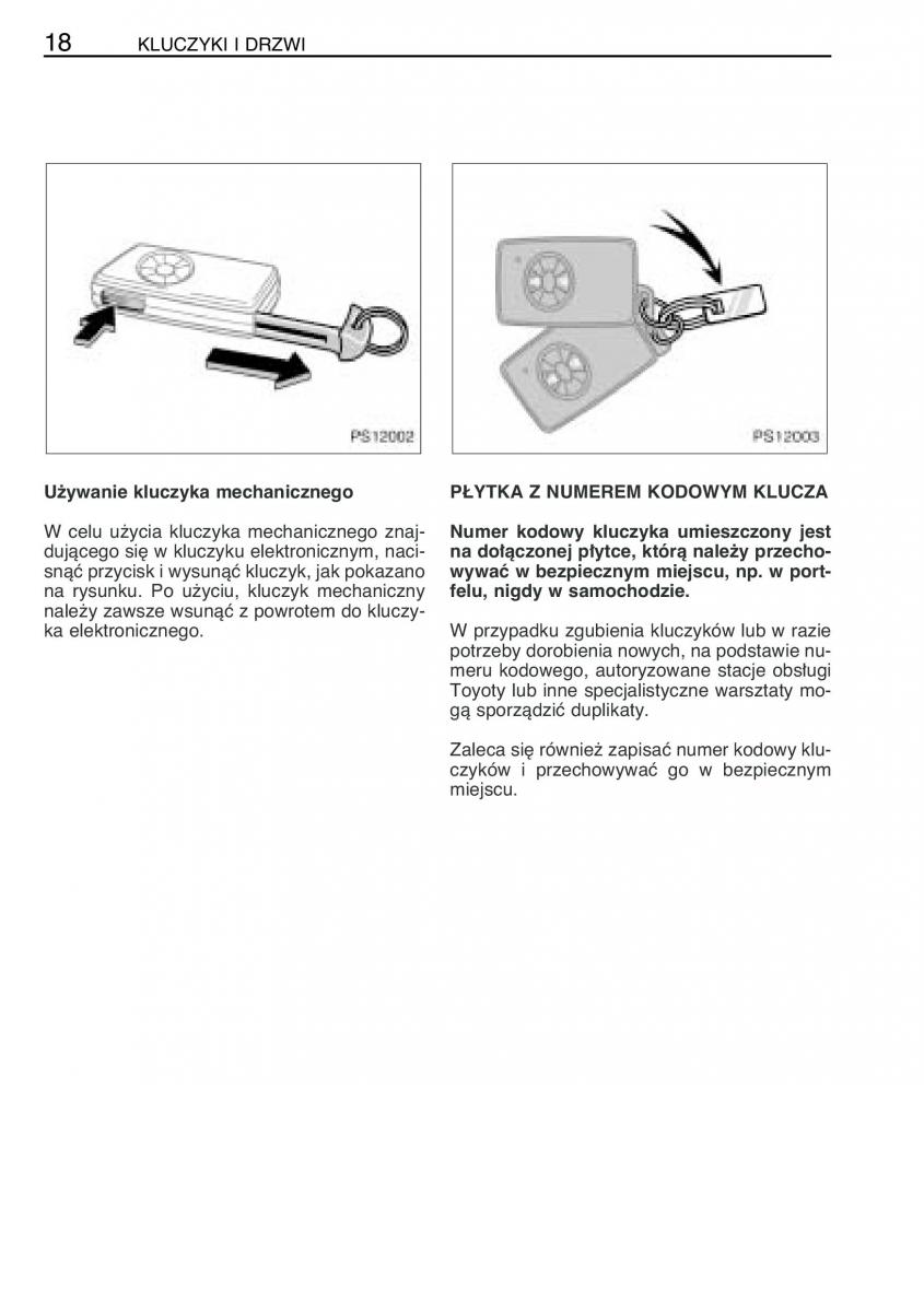 Toyota Yaris II 2 instrukcja obslugi page 29 pdf