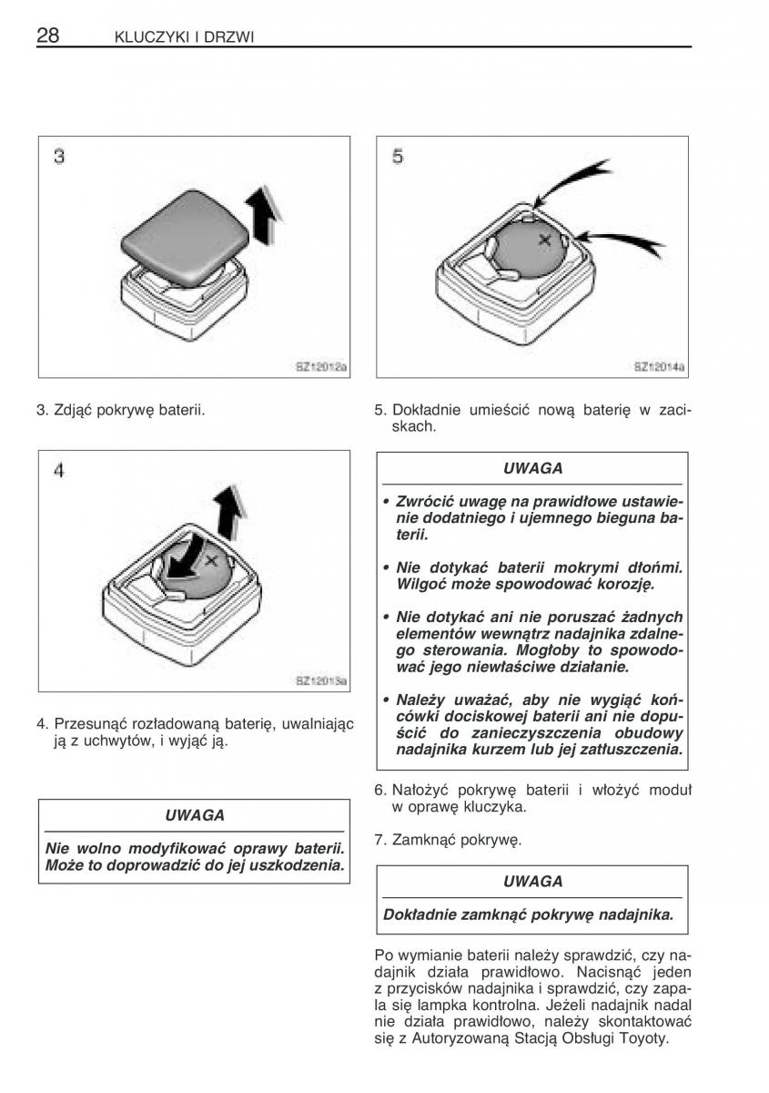 Toyota Yaris II 2 instrukcja obslugi page 39 pdf