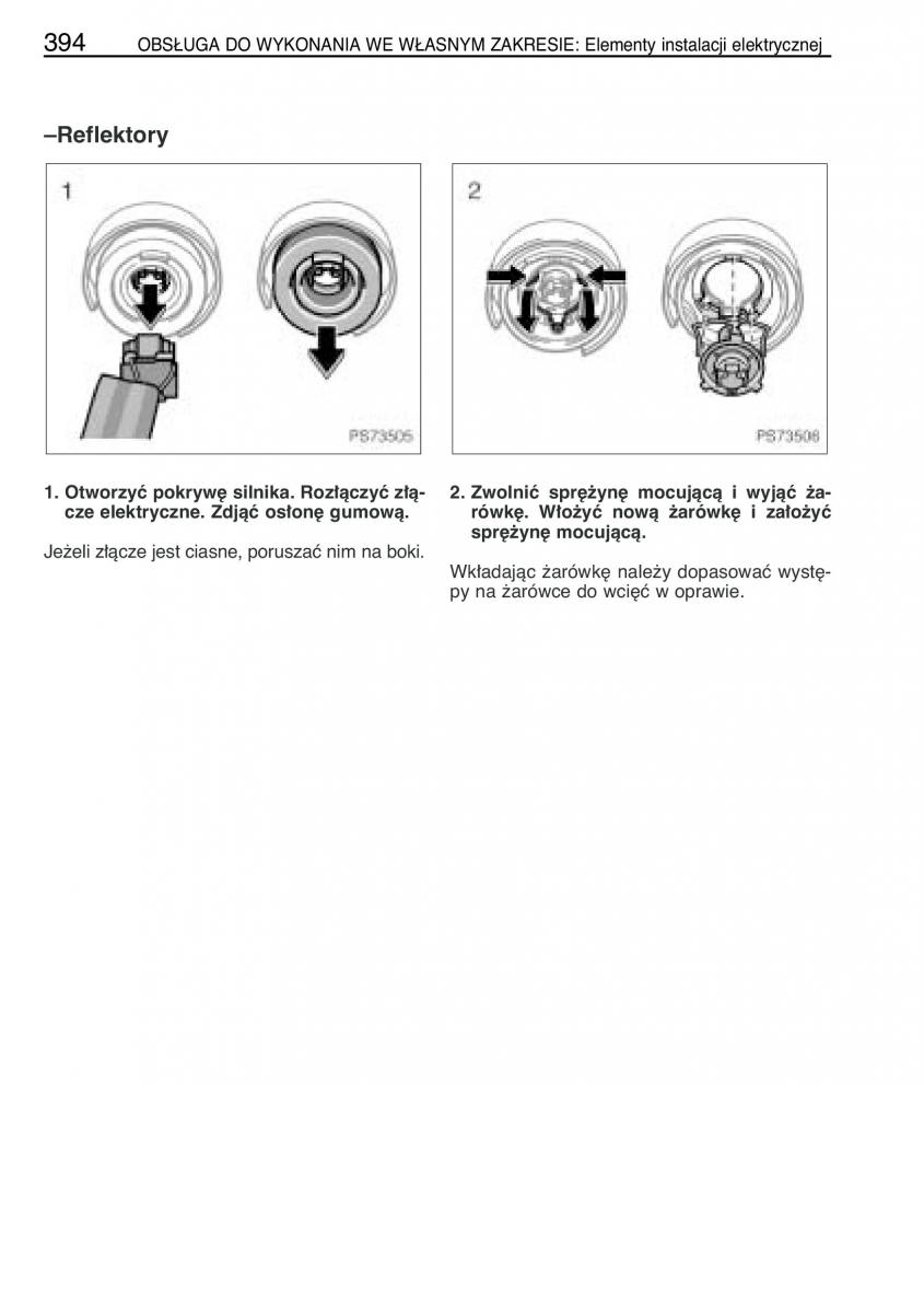 Toyota Yaris II 2 instrukcja obslugi page 405 pdf