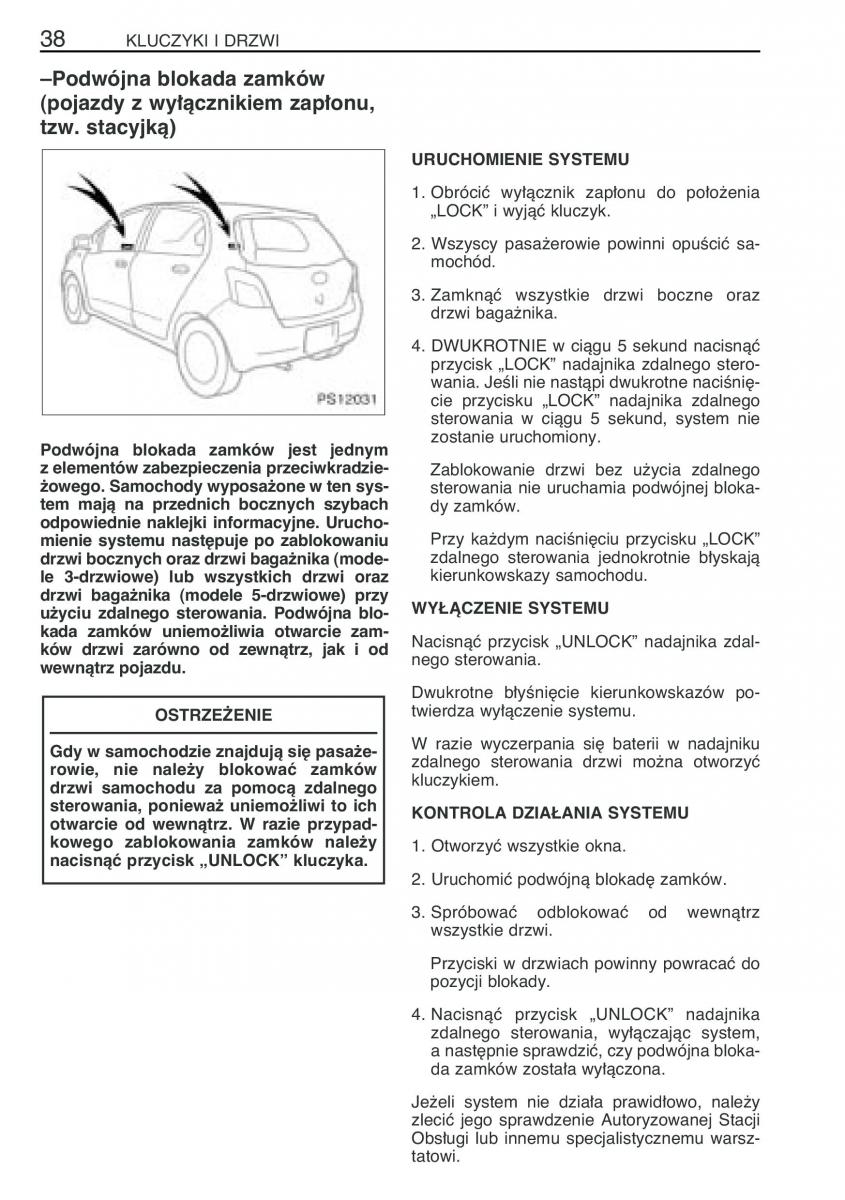 manual Toyota Yaris Toyota Yaris II 2 instrukcja page 49 pdf
