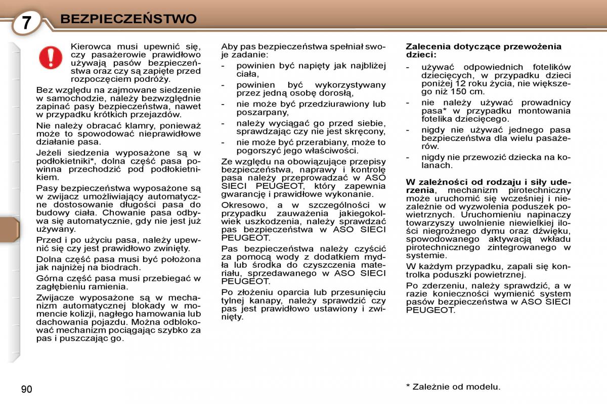 Peugeot 407 instrukcja obslugi / page 91