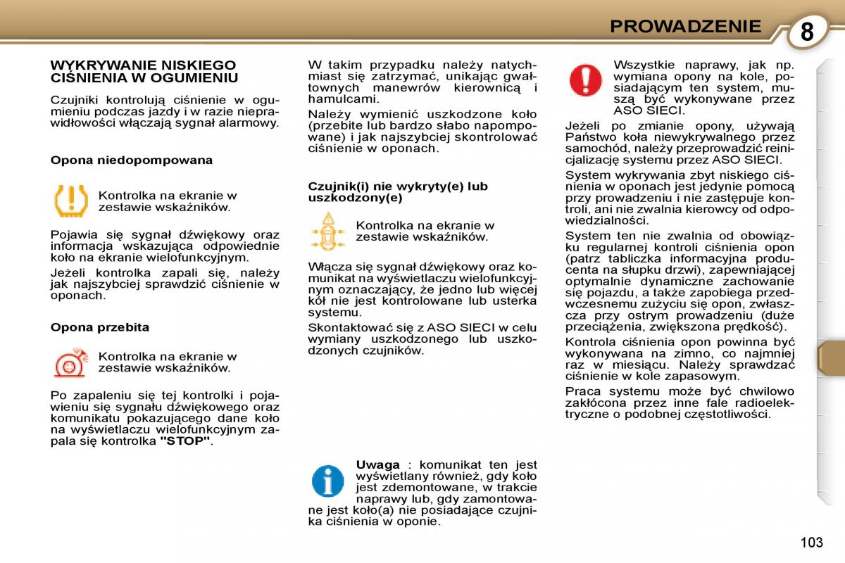 Peugeot 407 instrukcja / page 104