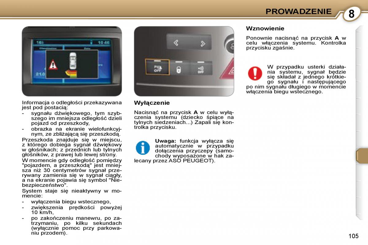 Peugeot 407 instrukcja / page 106