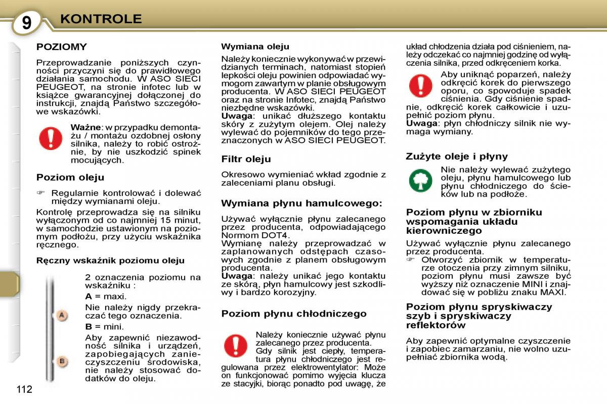 Peugeot 407 instrukcja / page 112