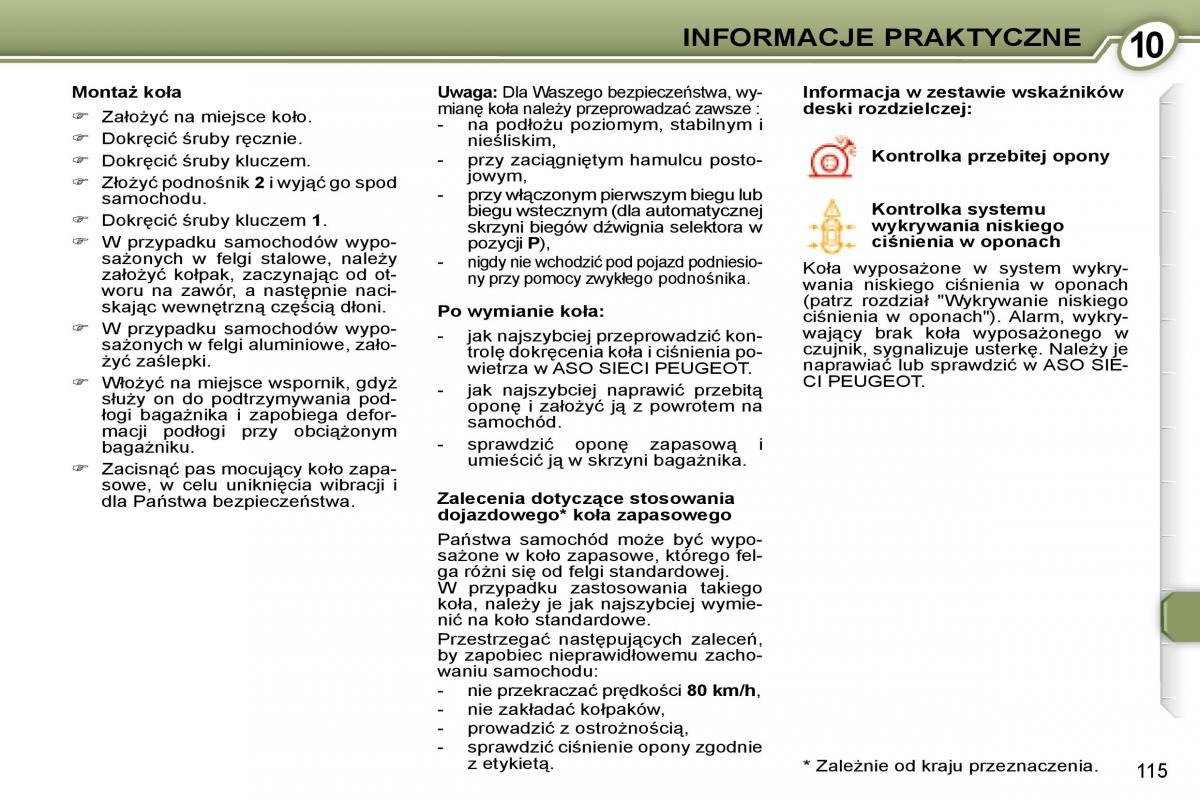 Peugeot 407 instrukcja / page 115