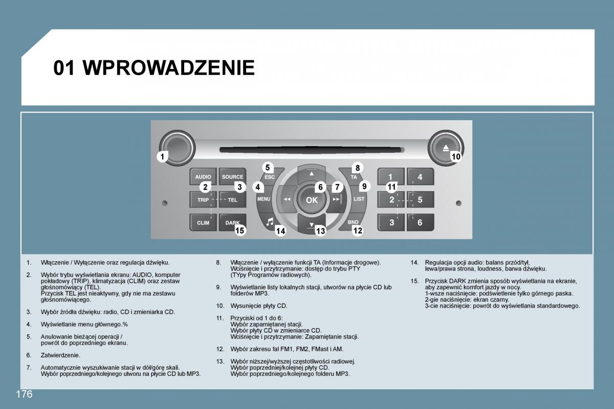 Peugeot 407 instrukcja obslugi / page 178