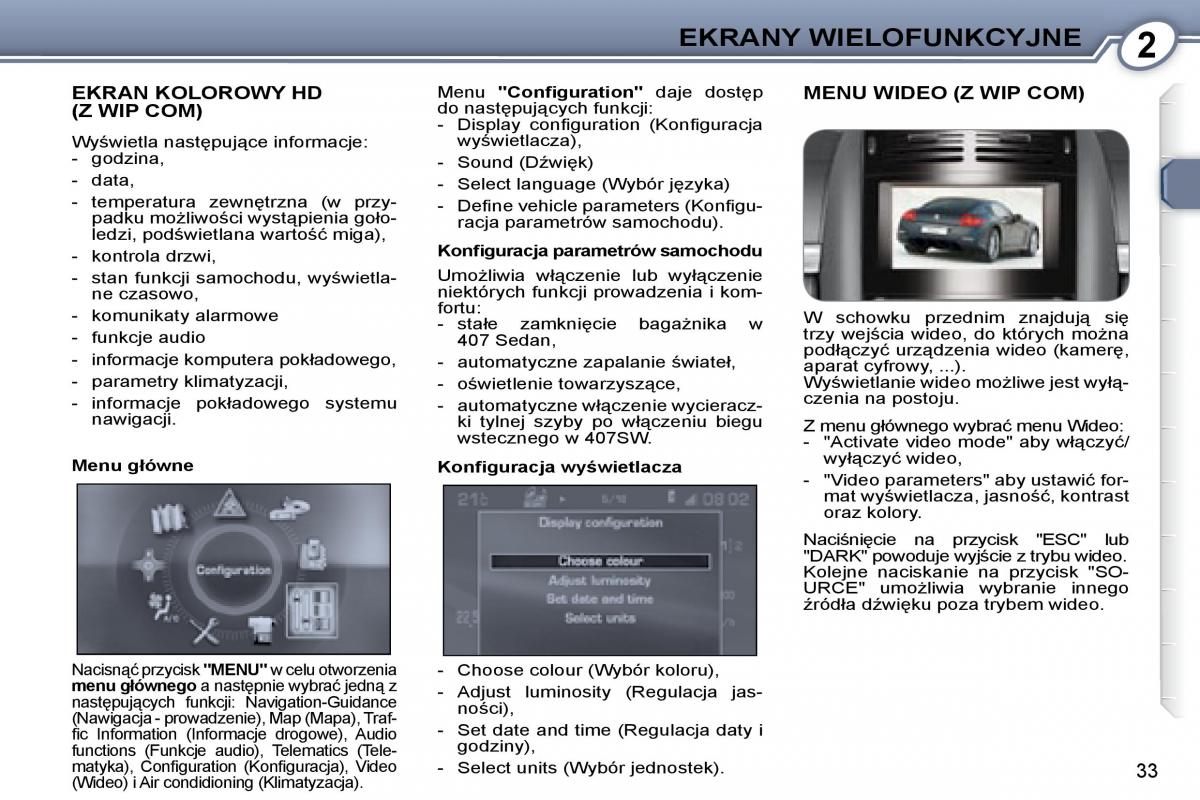 Peugeot 407 instrukcja obslugi page 31 pdf