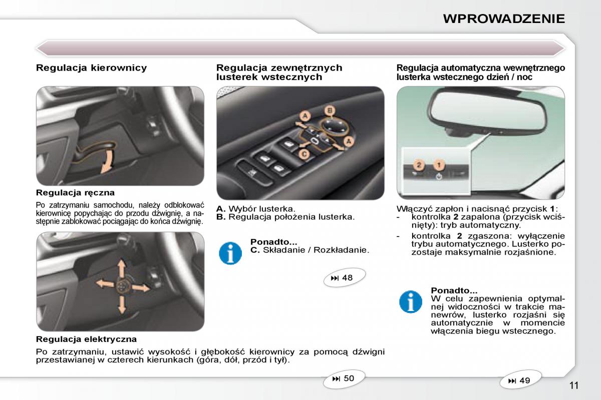 Peugeot 407 instrukcja obslugi / page 8