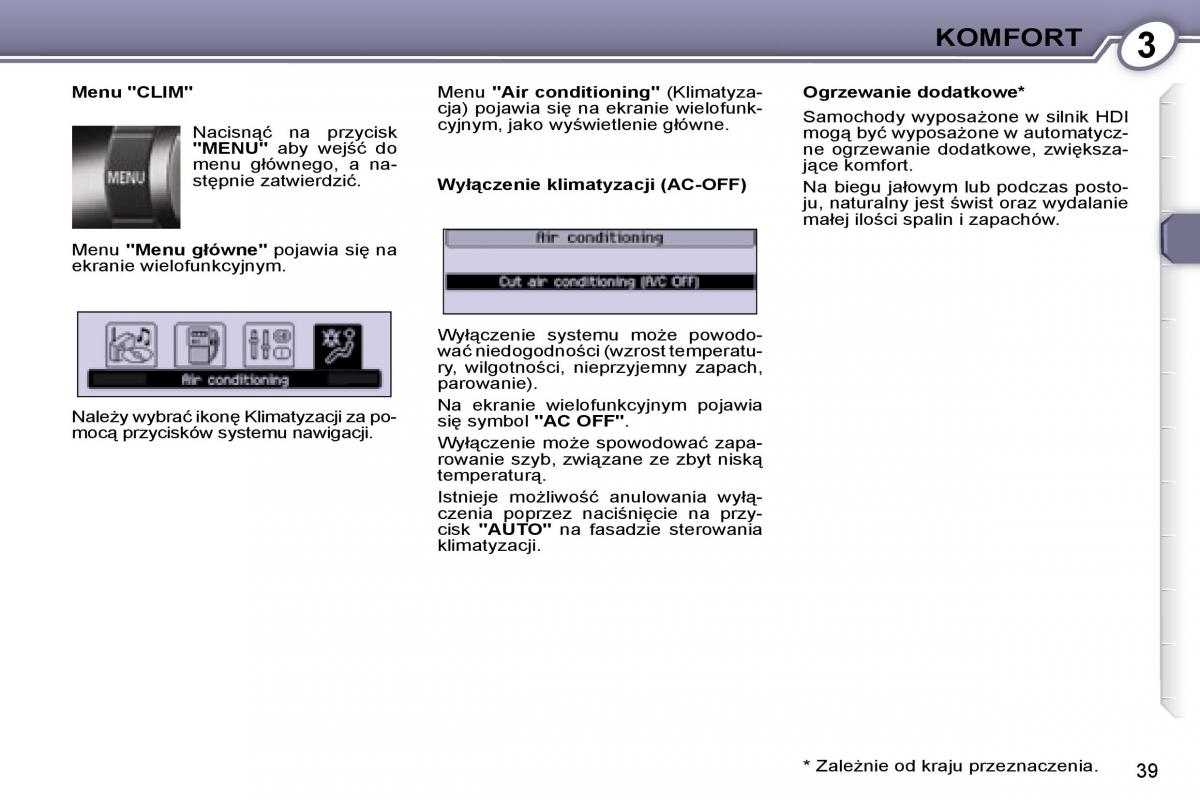 Peugeot 407 instrukcja obslugi page 37 pdf