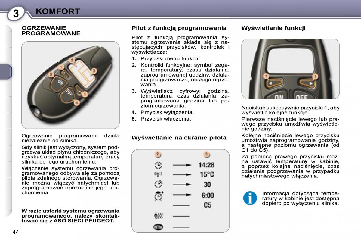 Peugeot 407 instrukcja obslugi page 42 pdf